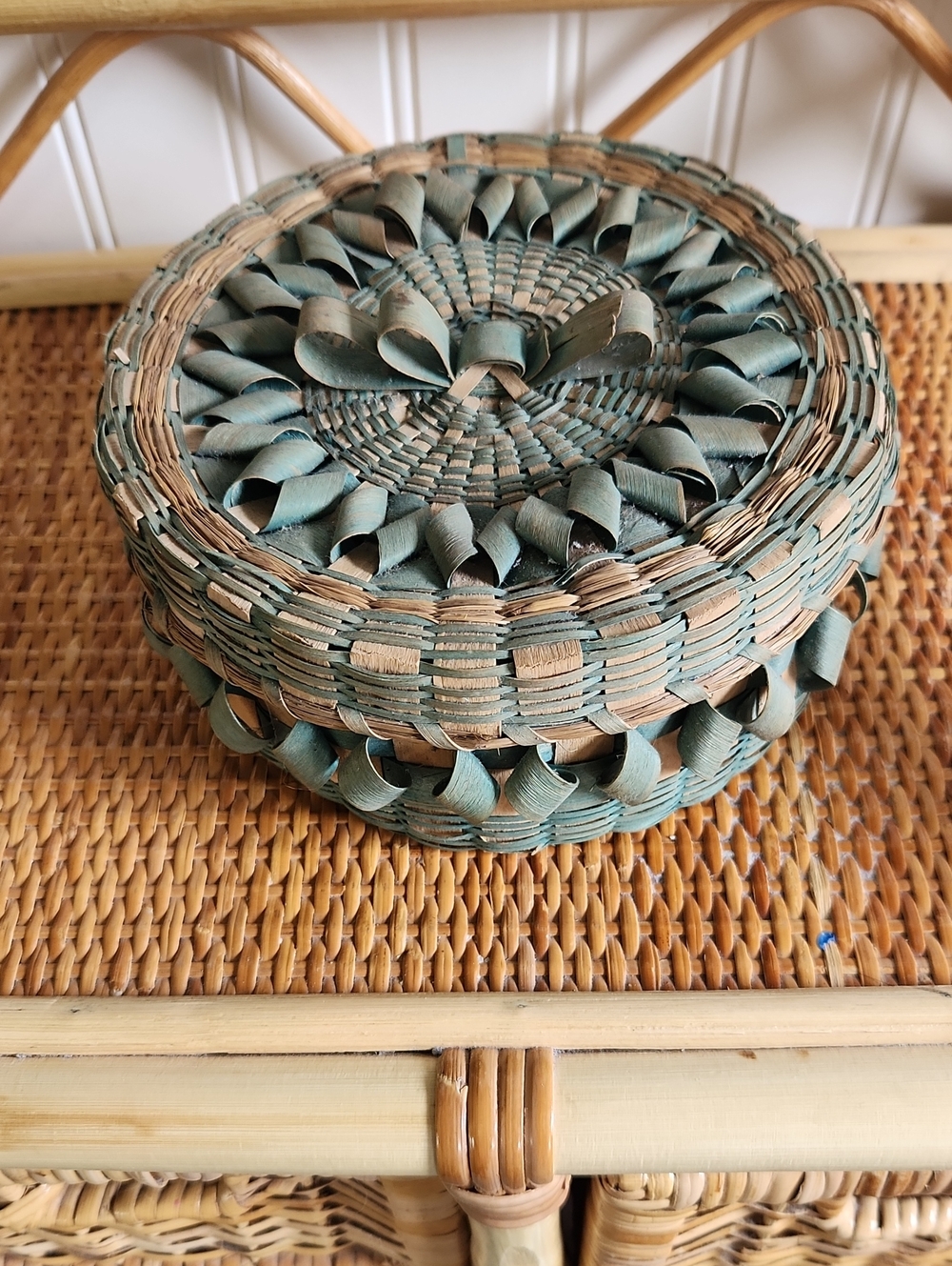Lennox Island Mi'kmaq Ribbon Basket